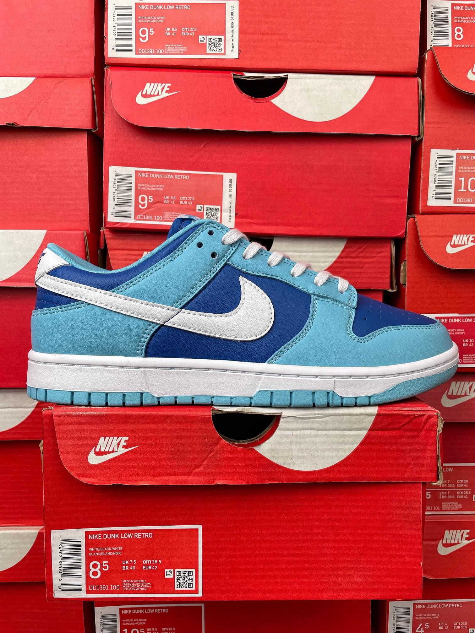 Nike Dunk Low Retro Qs "Argon" 复
古潮流休闲板鞋 男女同款 蓝色